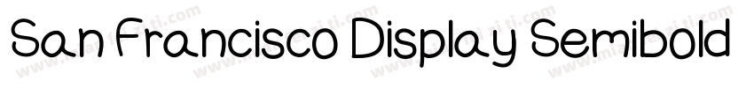 San Francisco Display Semibold字体转换